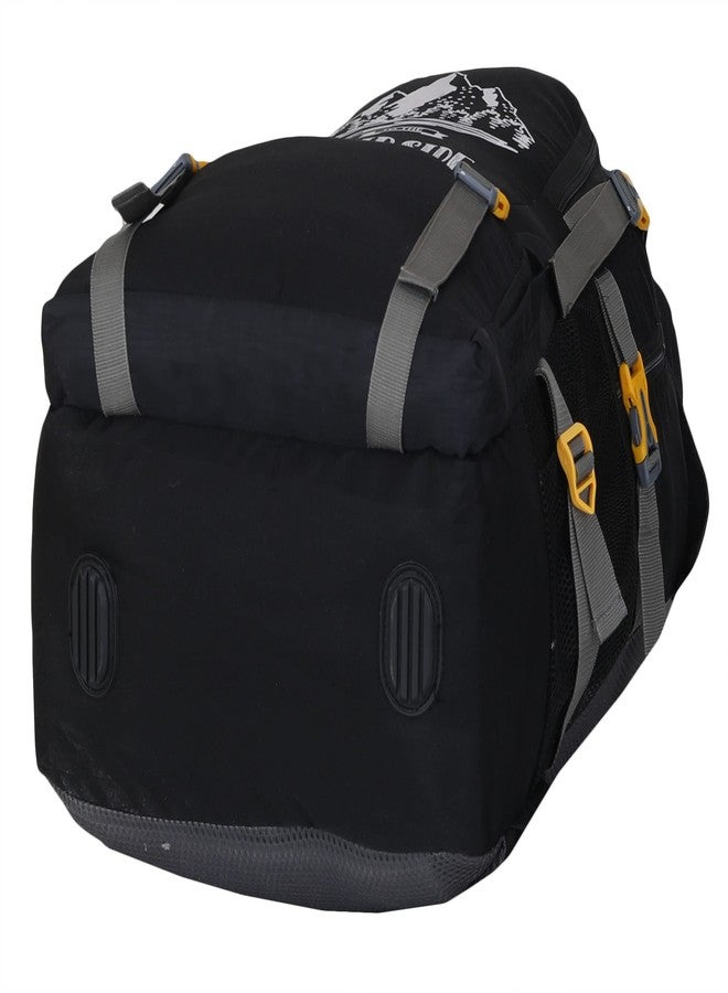 Liker Bag 60L For Trekking/Hikking/Camping/Travelling/Sport Camp With Strong Comprasion Straps,Water Bottle Compartment - Black, Trekking bag - Image 4
